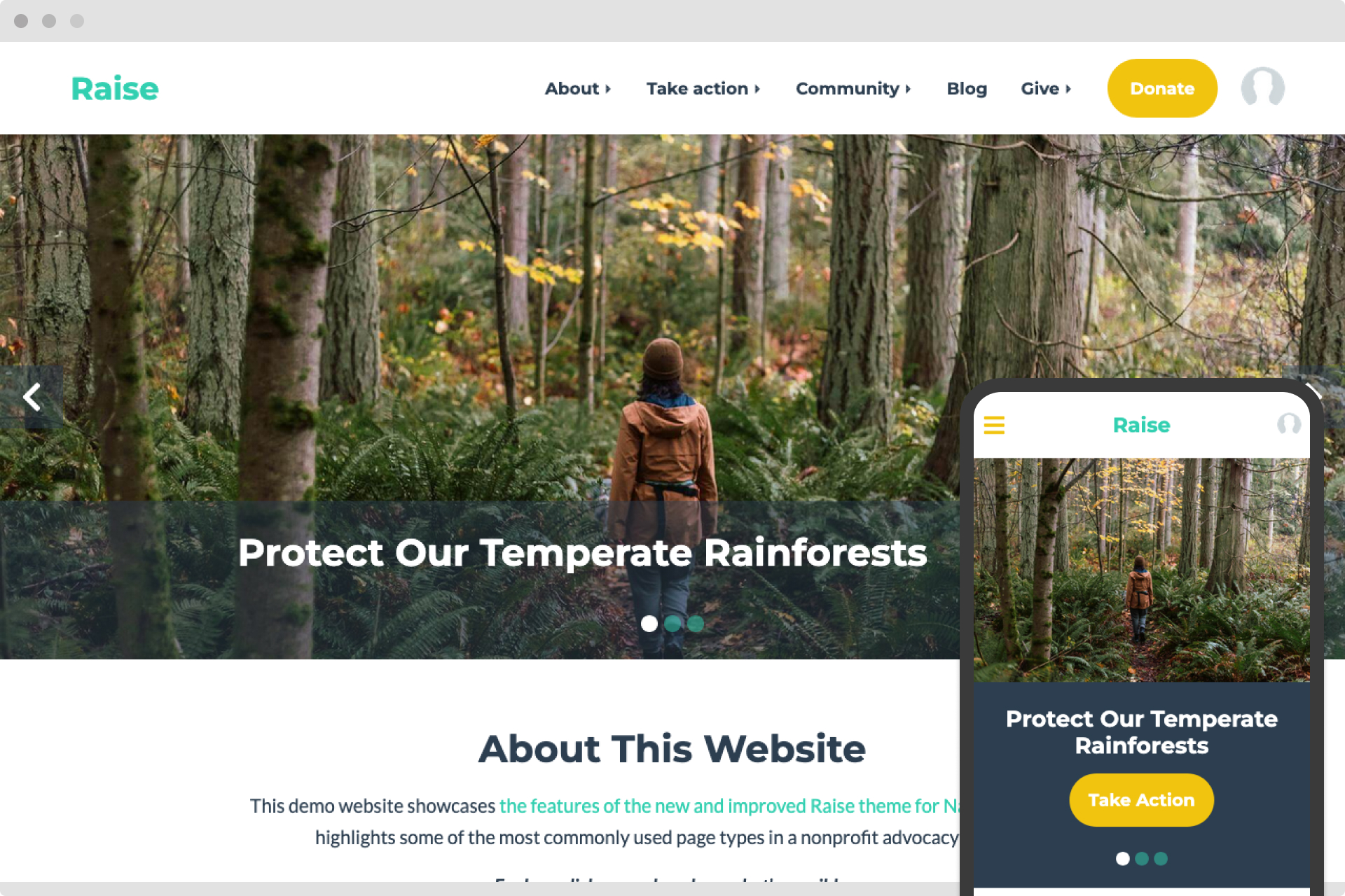 Raise theme