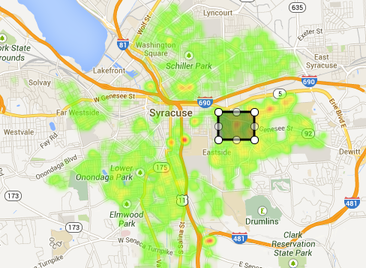 CanvassNow heat map