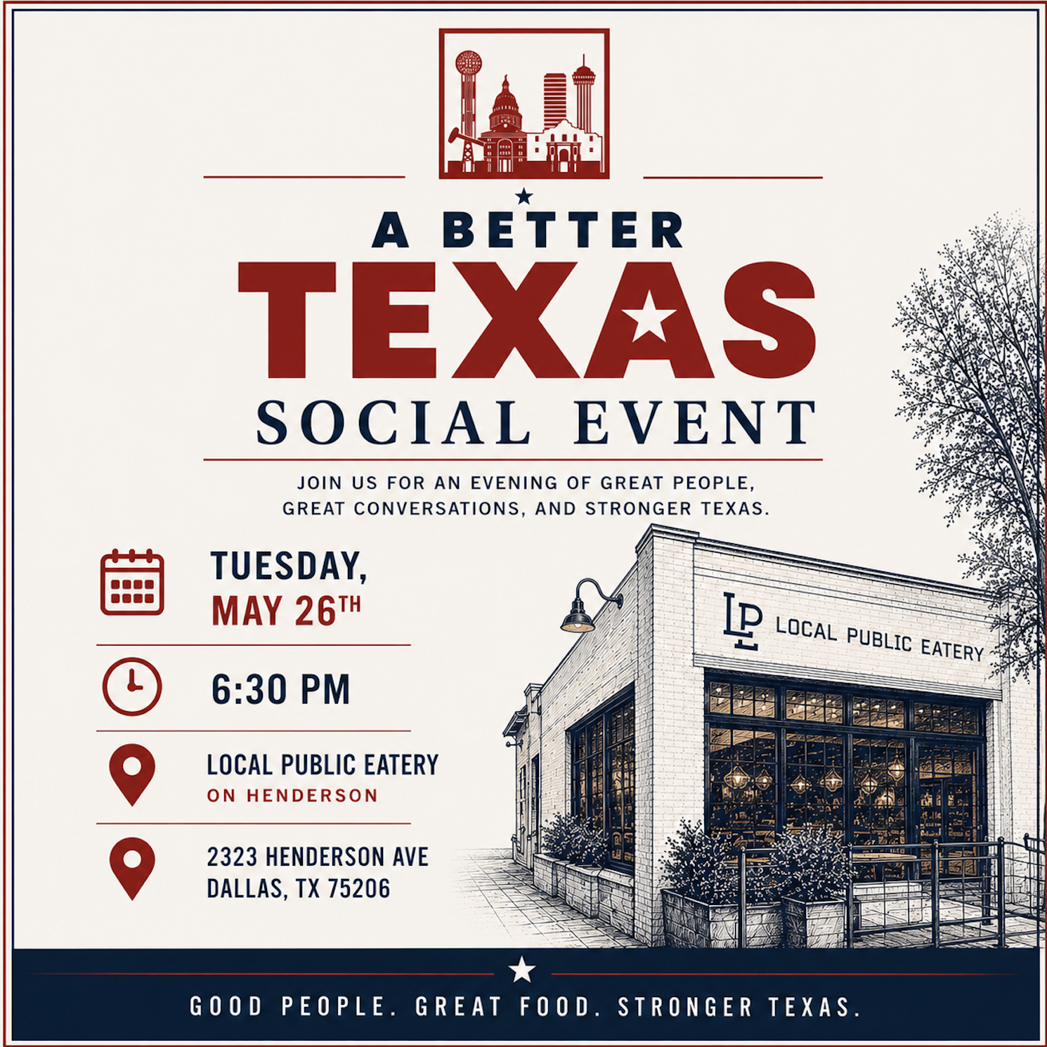 A Better Texas May 2026 Social Flyer A Better Texas May 2026 Social Flyer