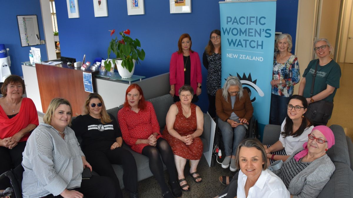Members of Pacific Women's Watch pose for photo
