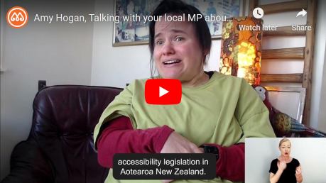 Amy Hogan  Talking with your local MP about Accessibility Legislation - YouTube screenshot sml