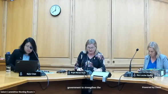 Select Committee - three members at table - Zoom Screenshot 2023-09-12 153652sml