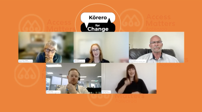 Koorero for Change - Transport webinar - Zoom screenshot