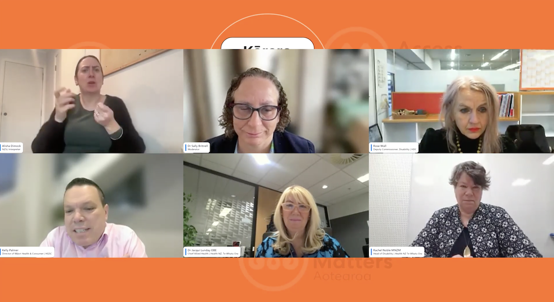 Koorero for Change - Health webinar - Zoom Screenshot