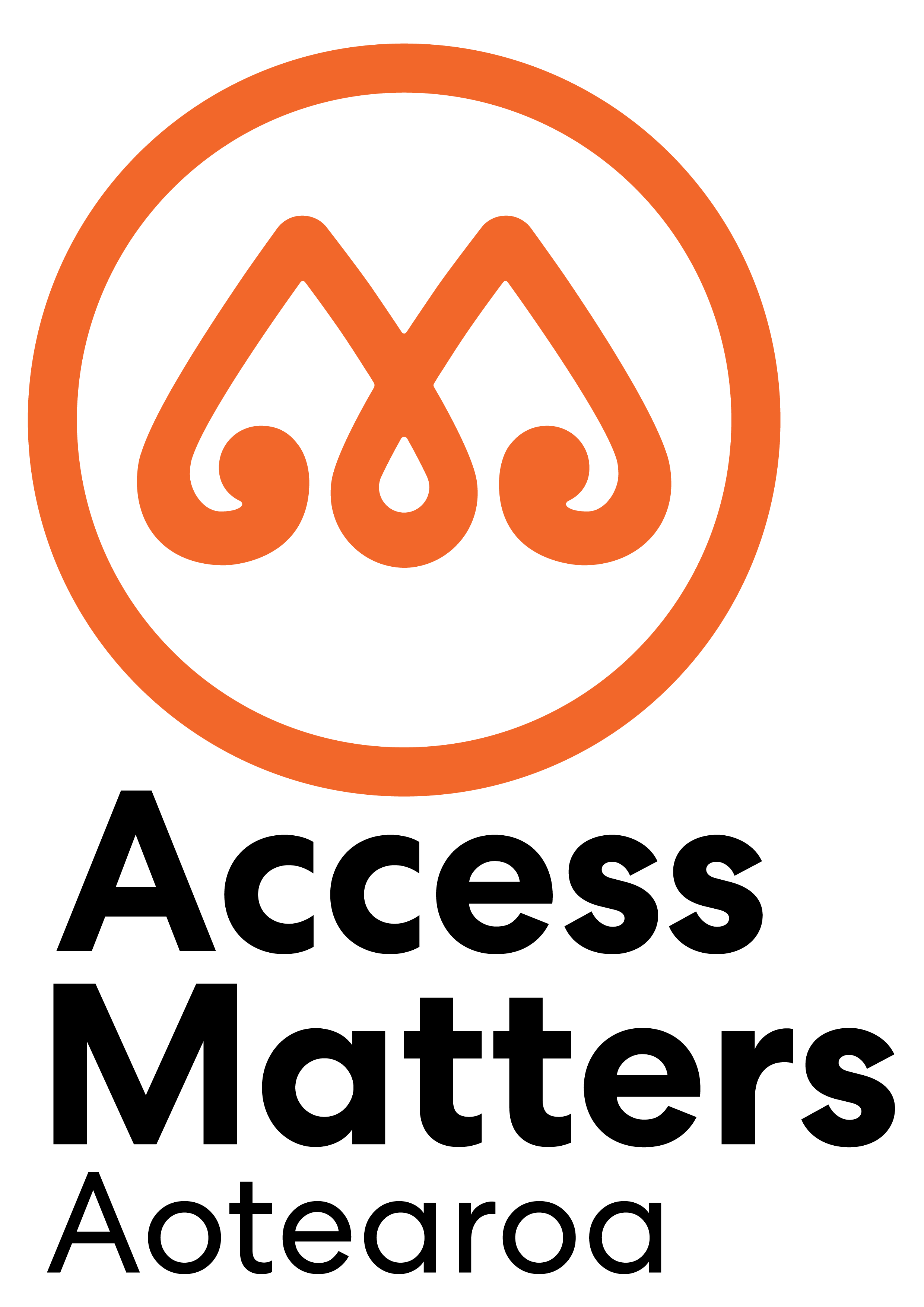 Access Matters orange logo ama-4 white bg-tall