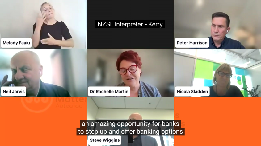 Korero for Change Banking webinar Screenshot sml