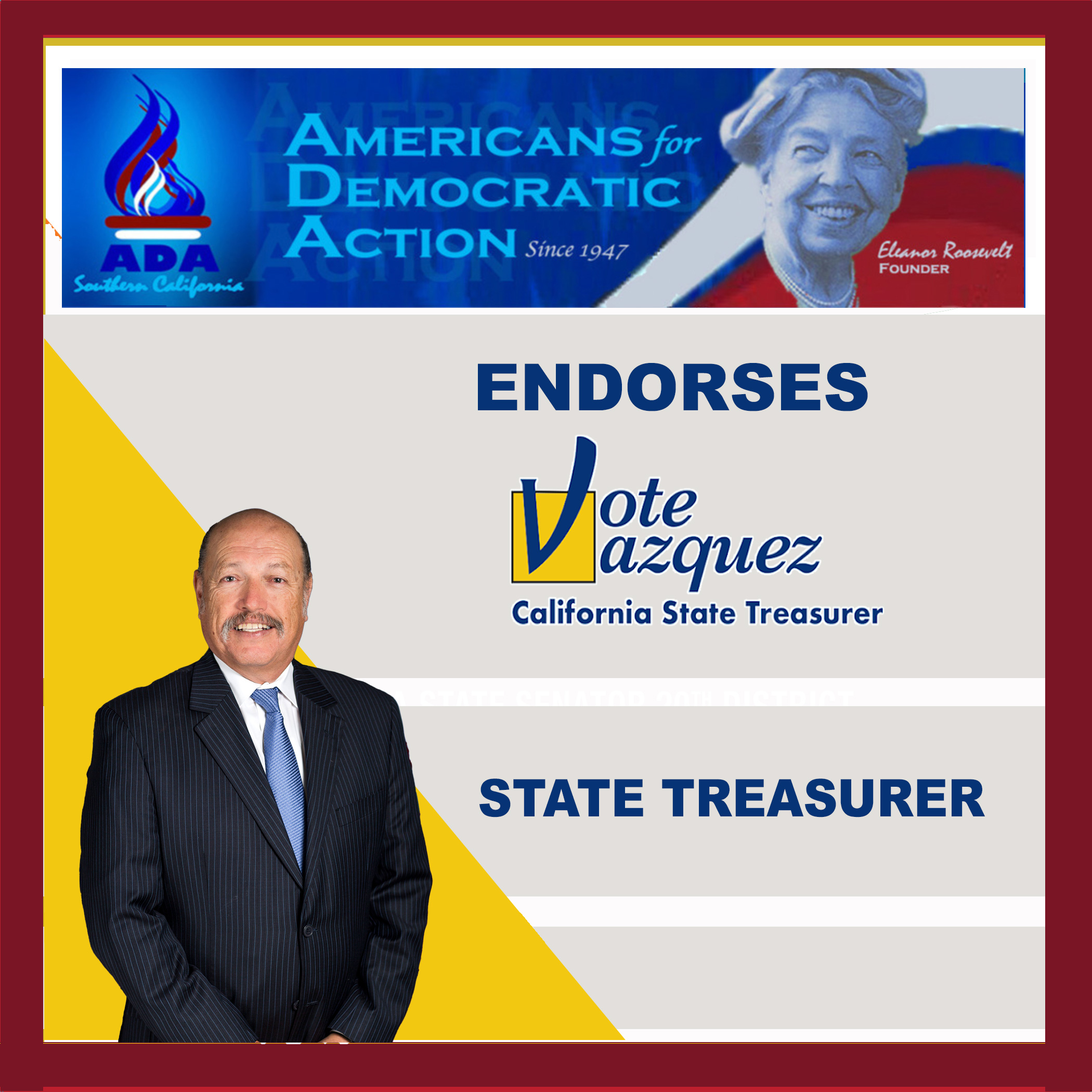 Tony Vasquez for State Treasurer