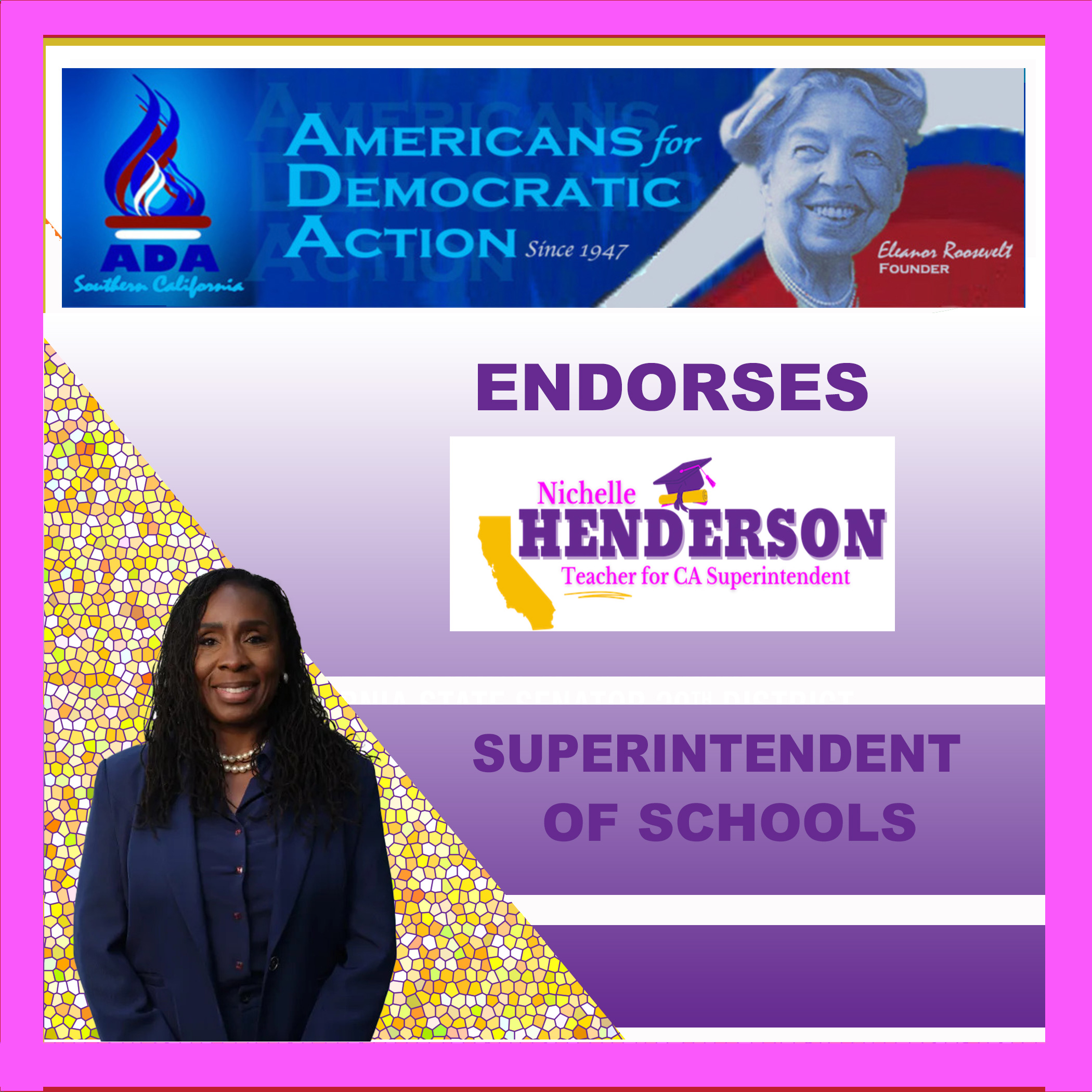 Nichelle Henderson for State School Superintendent