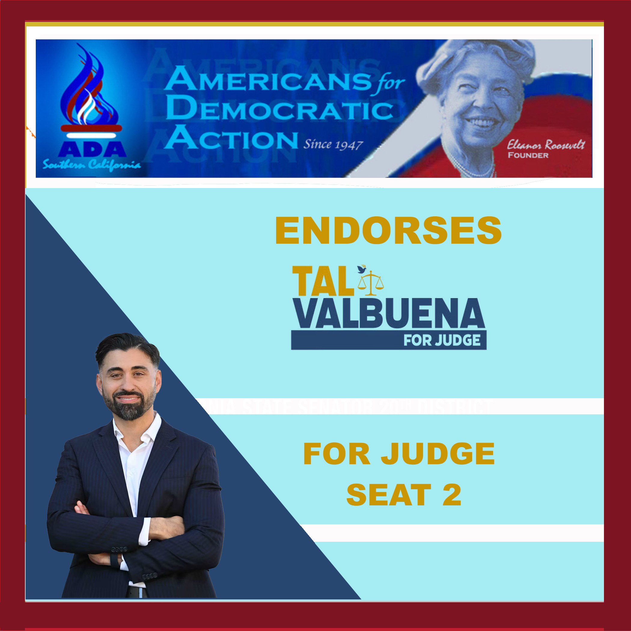 Tal Valbuena for Judge Seat No.2