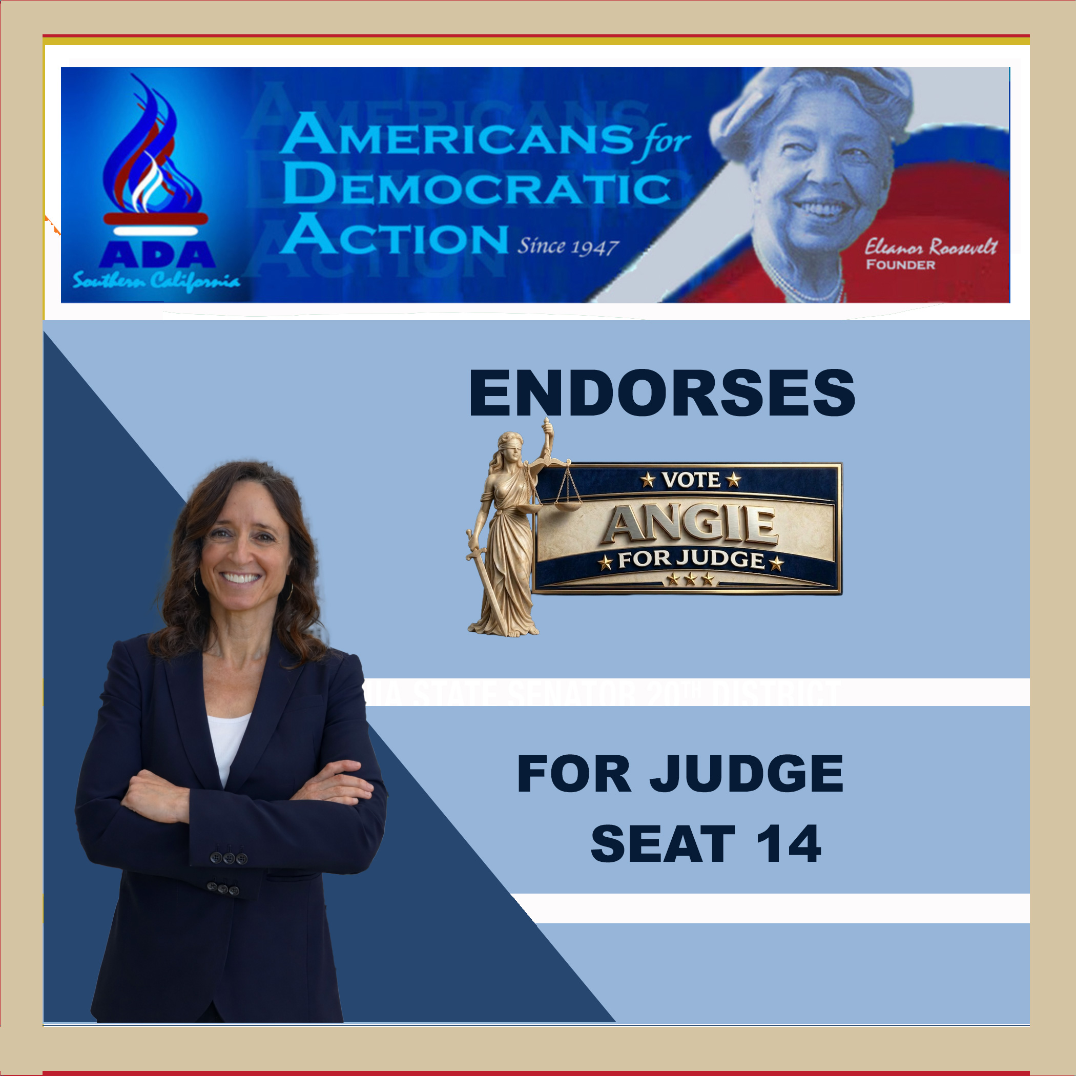 Angela Christides for Judge Seat #14