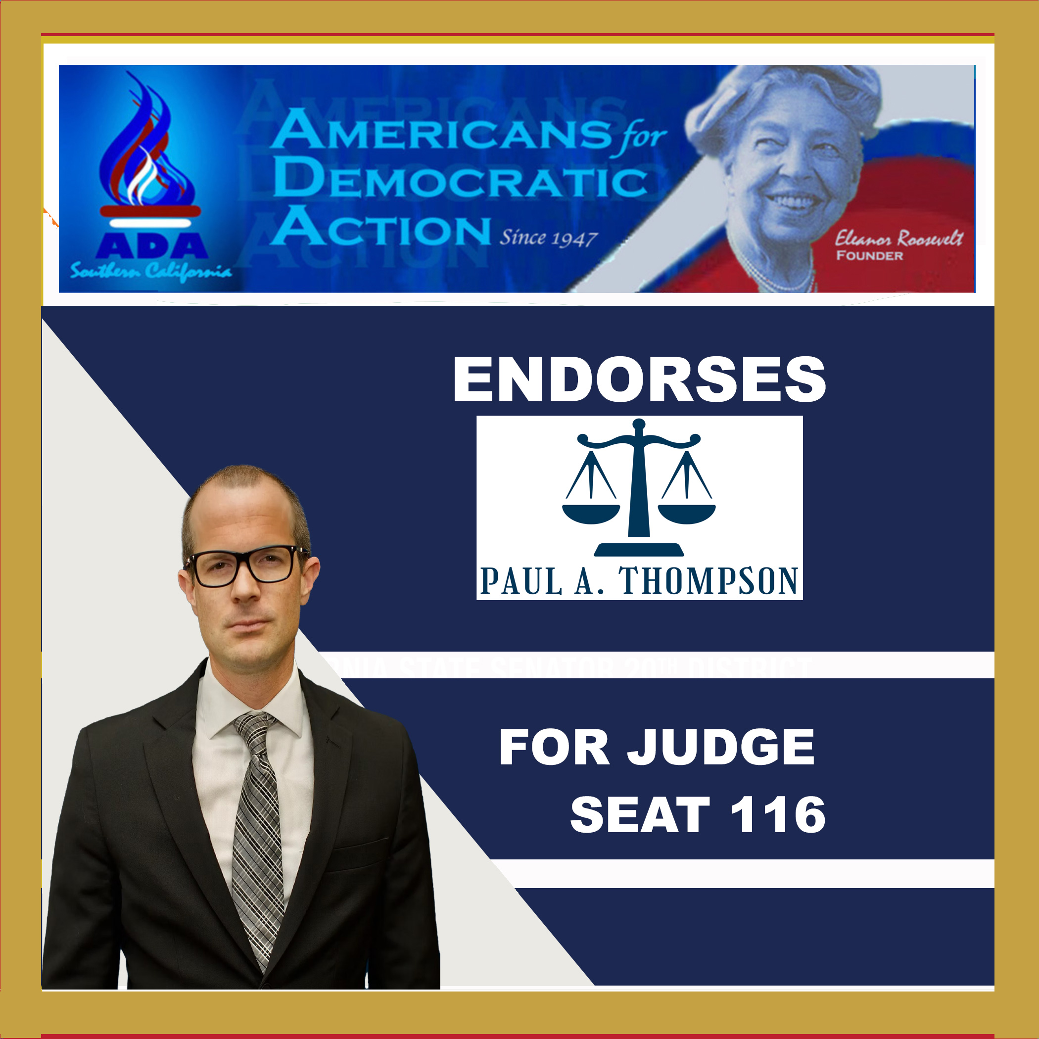Paul Thompson for Judge Seat 116