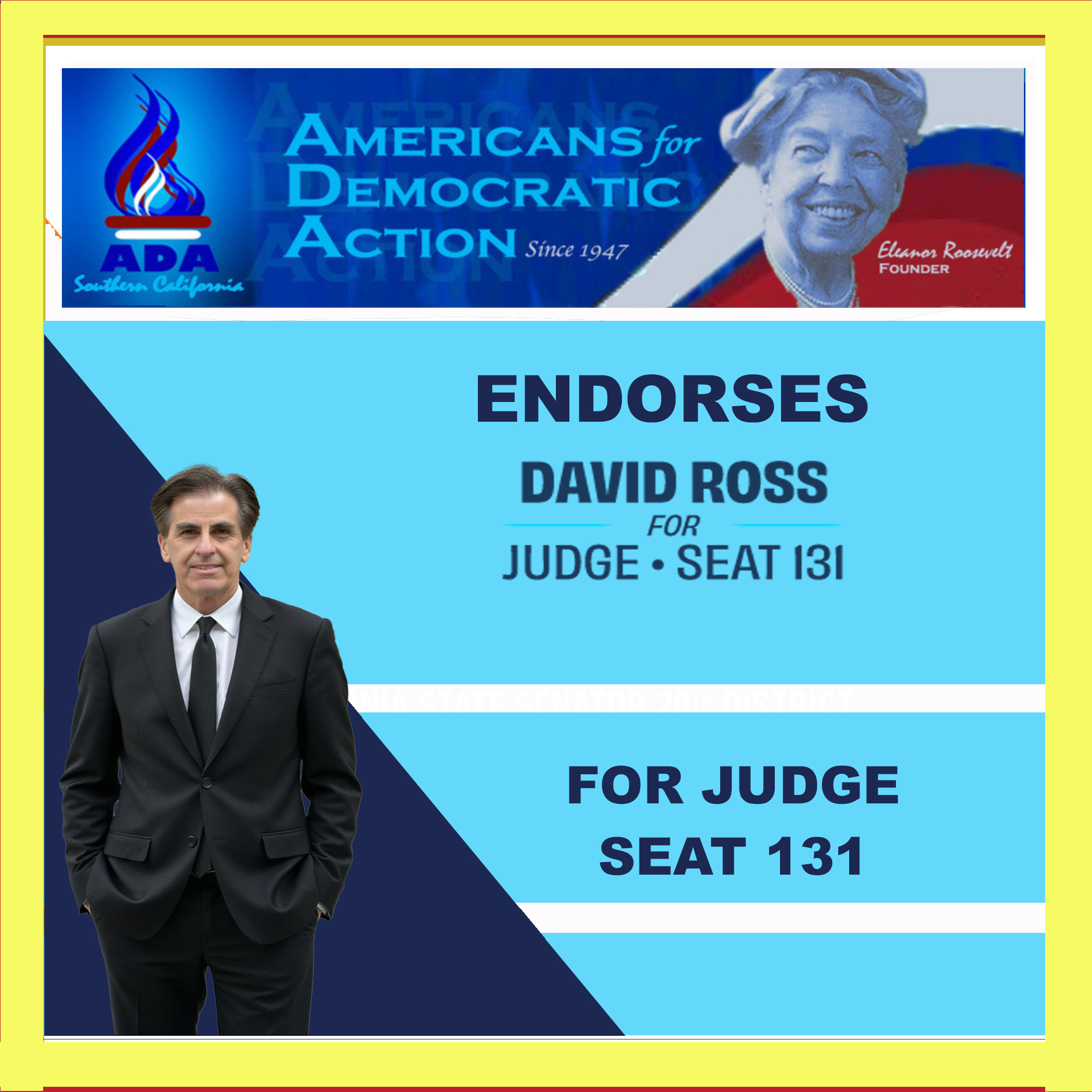 David Ross for Judical Seat 131