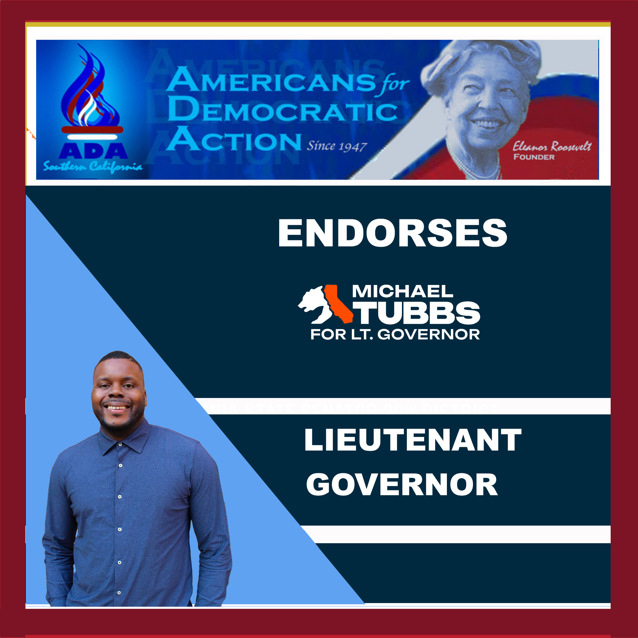 Michael Tubbs for Lieutenant Governor