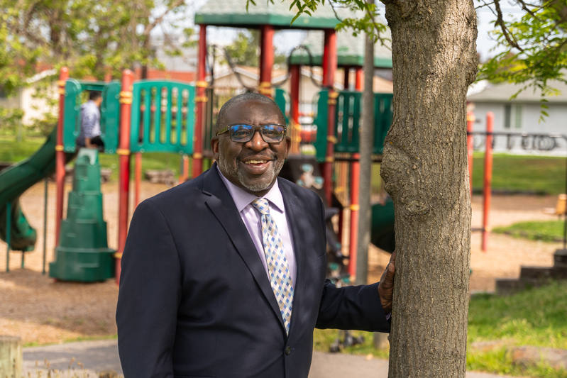 Ahmad ad a local playground
