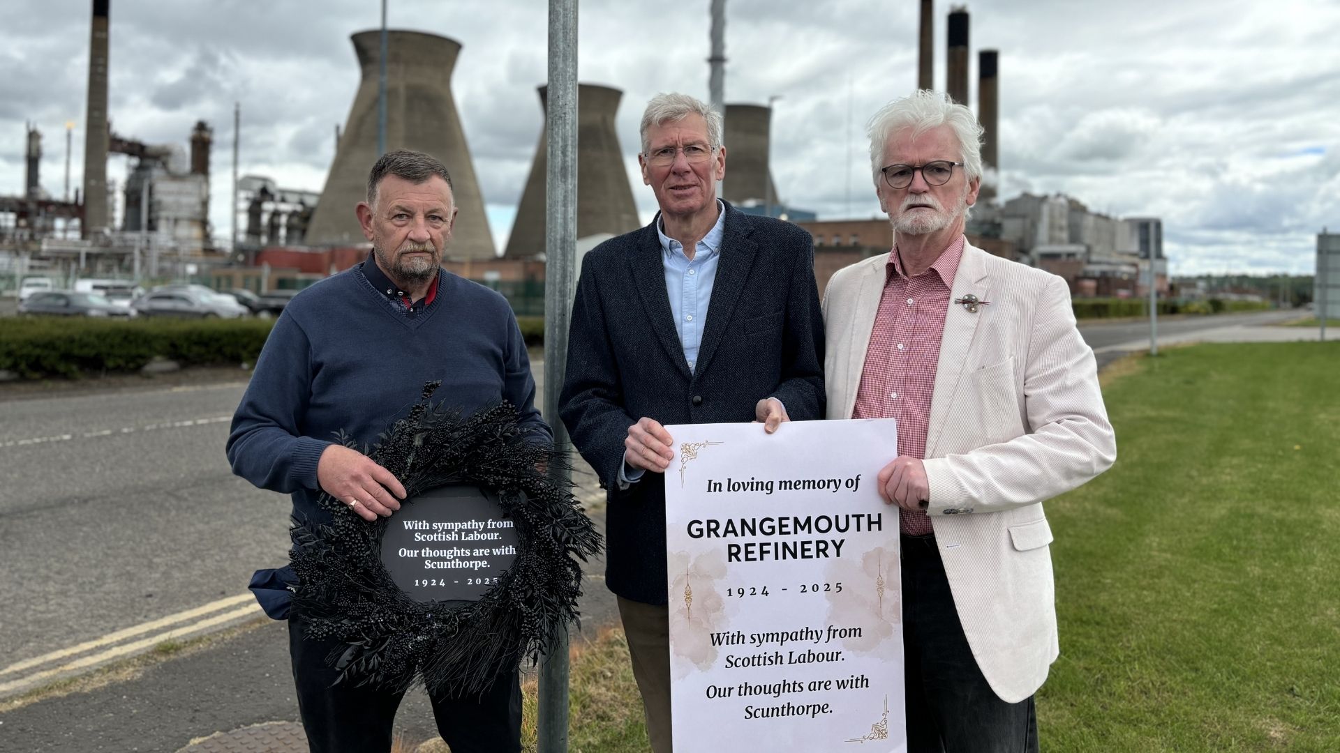 ALBA lay wreath at Grangemouth as closure marks a