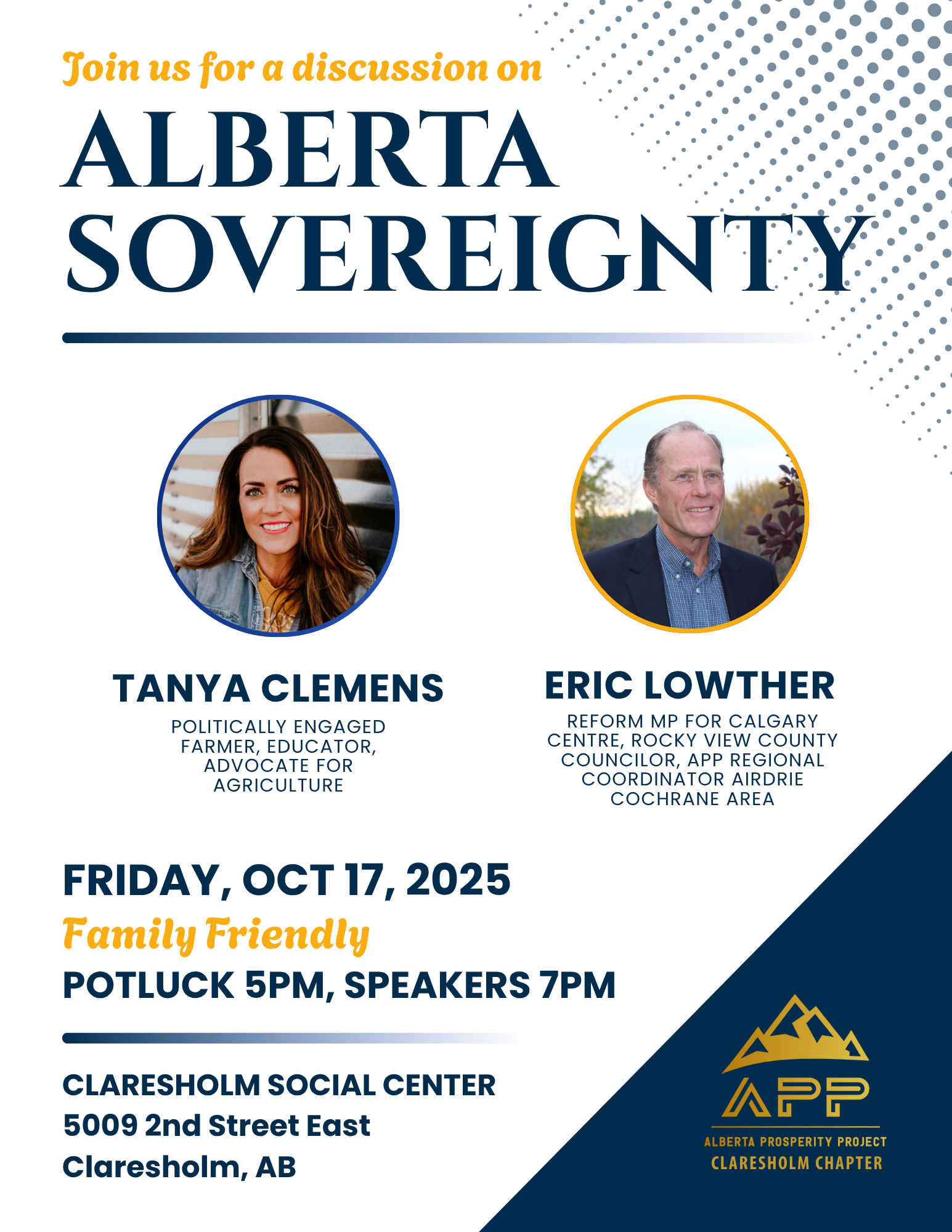 October 17 | APP Claresholm Chapter 
