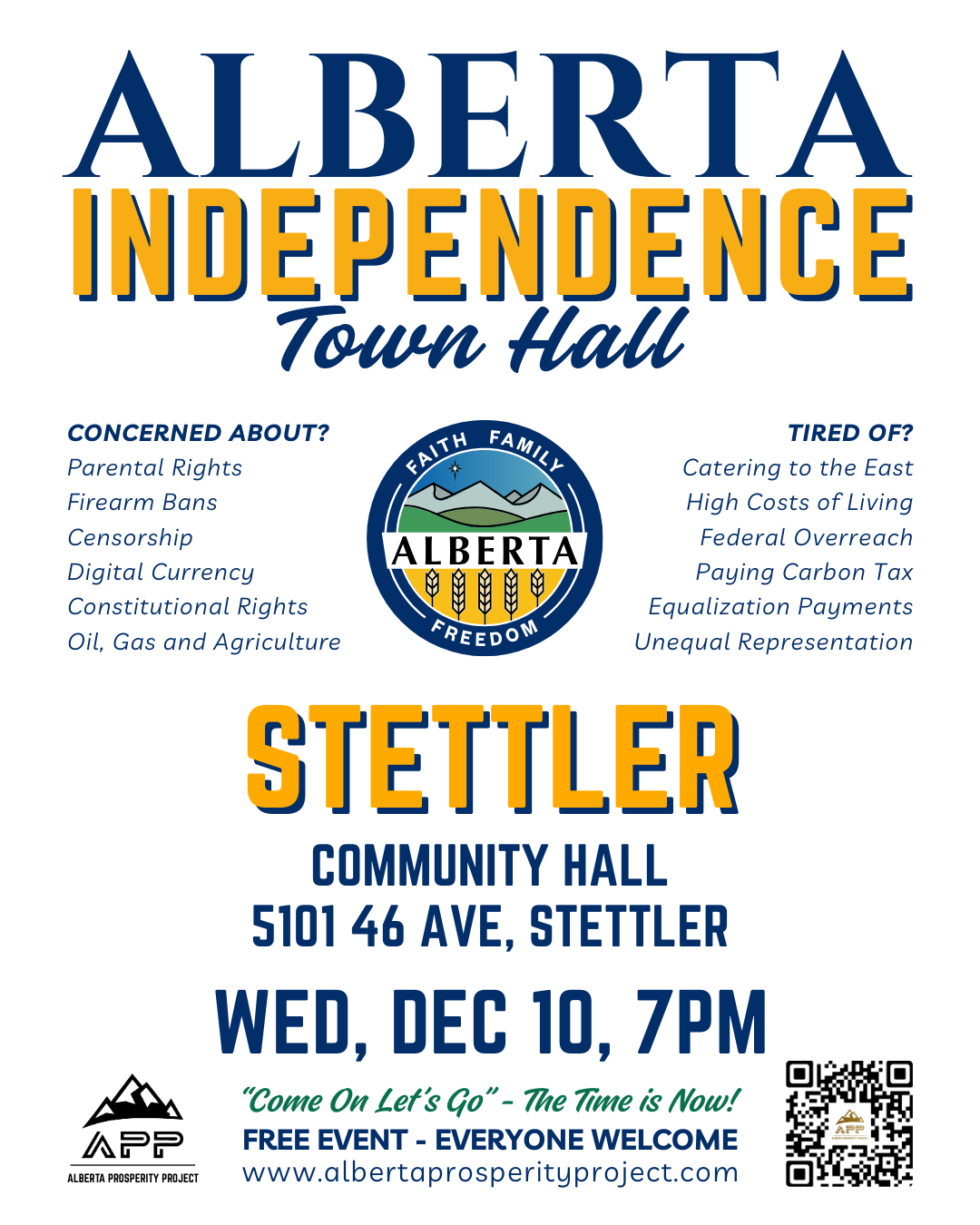 December 10 | Stettler | Let's Talk - Freedom & Prosperity Through Sovereignty