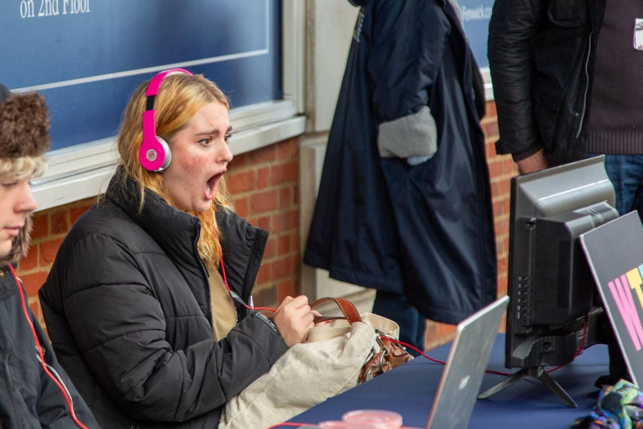 Woman watching 3 movies