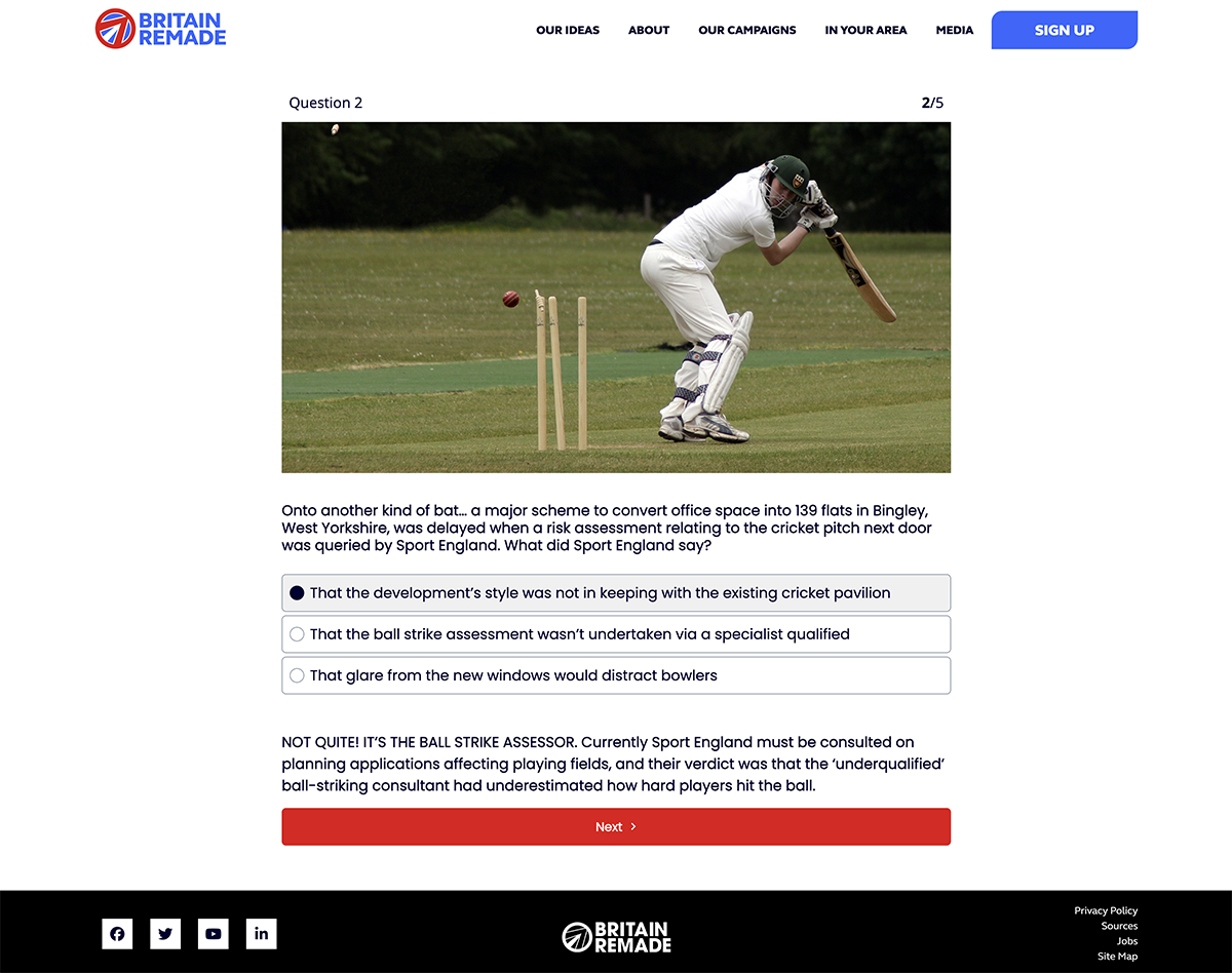 Gamification with Quizzes