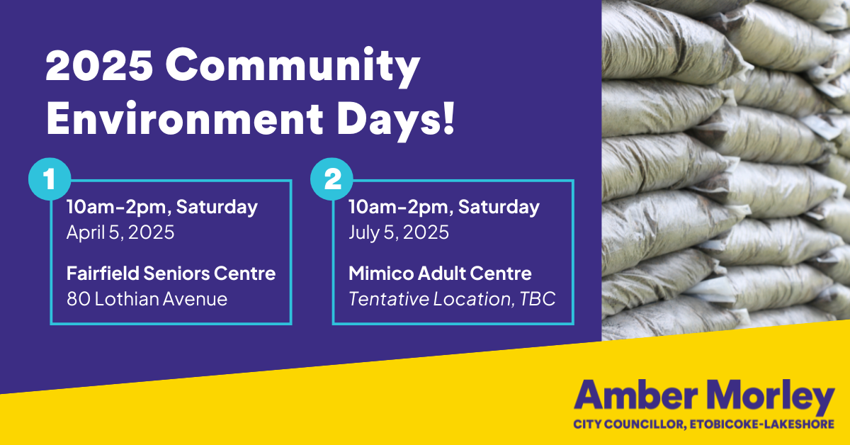 April Community Environment Day Amber Morley Etobicoke Lakeshore