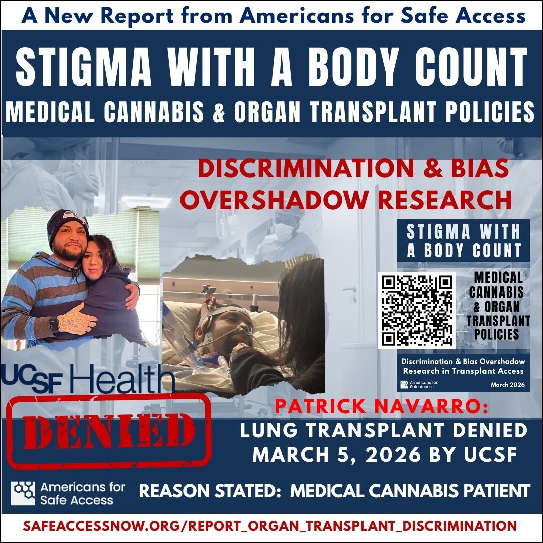 Report Finds Medical Cannabis Patients Face Deadly Organ Transplant Discrimination