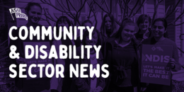 Community and Disability Sector News
