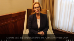 Congratulations from former PM Julia Gillard