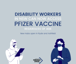 Disability Workers can now access priority Pfizer