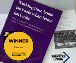 Winner! SafeWork Awards