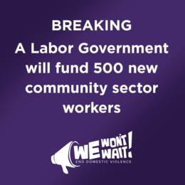 Labor announces 500 new community sector workers