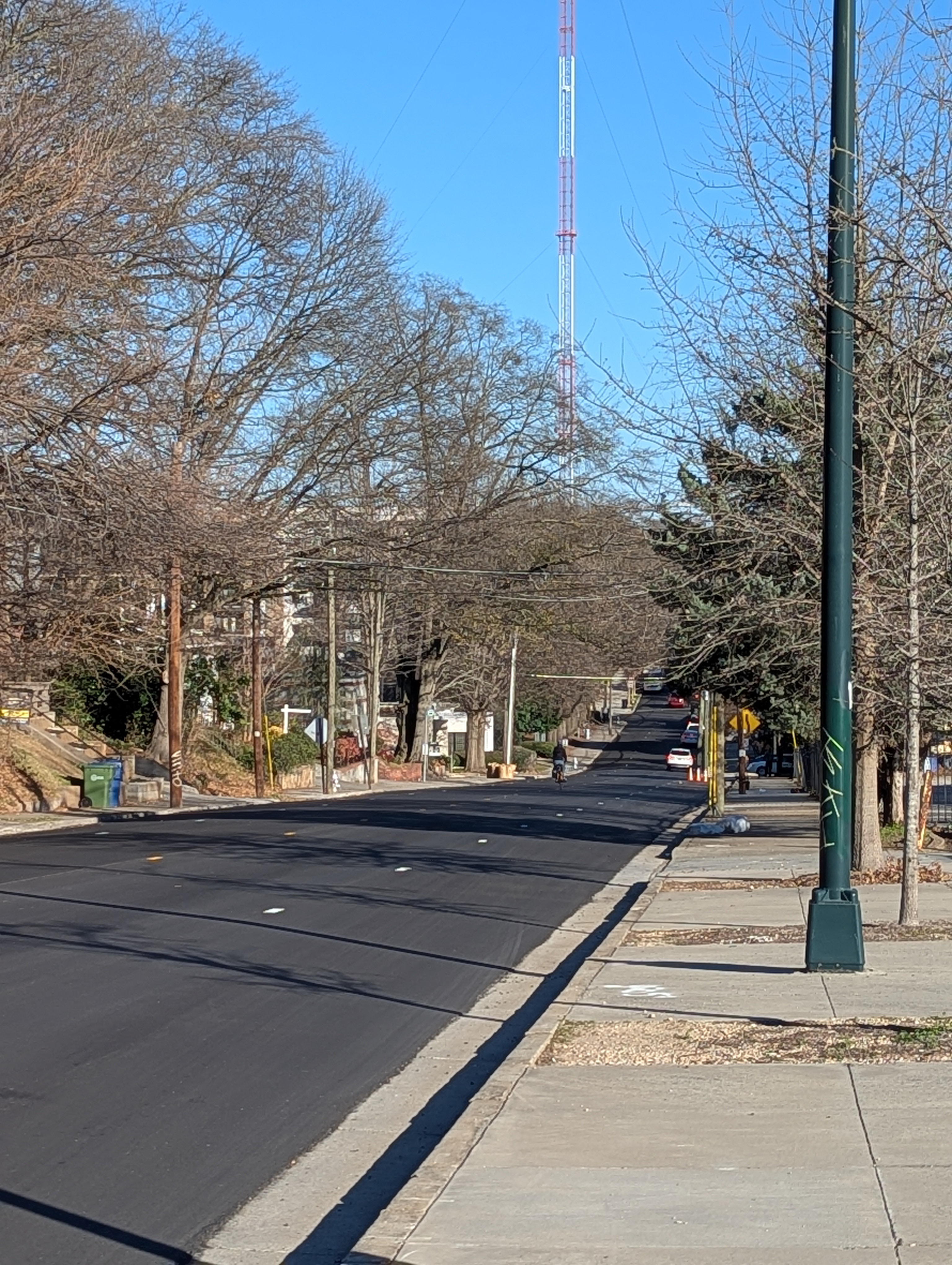 Resurfaced street without safety improvements