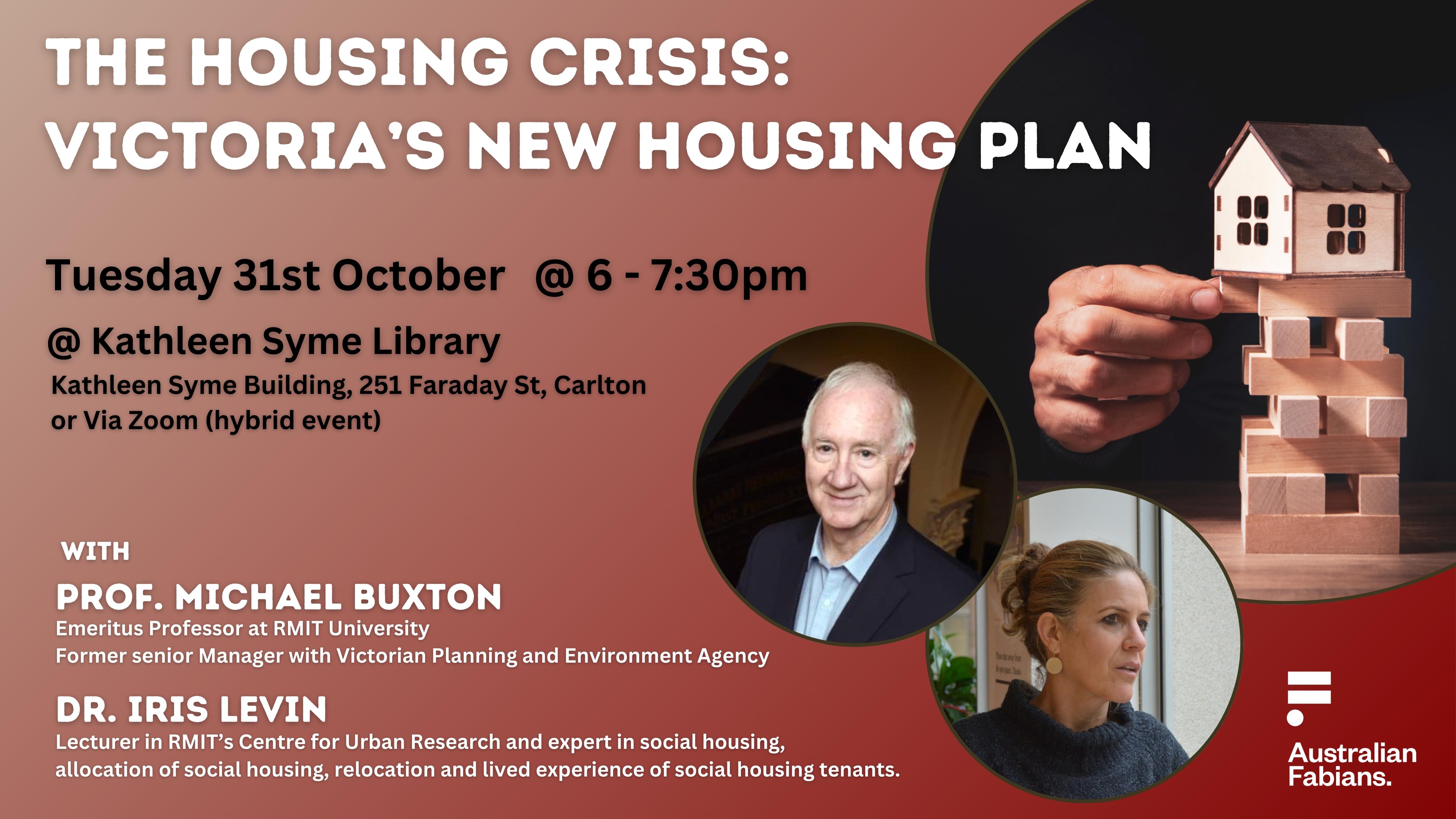The Housing Crisis Victoria's new housing plan Australian Fabians