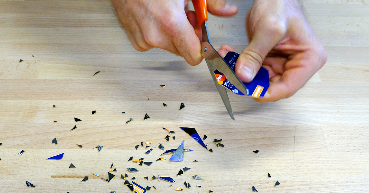 Why I cut my bank cards into hundreds of little pieces