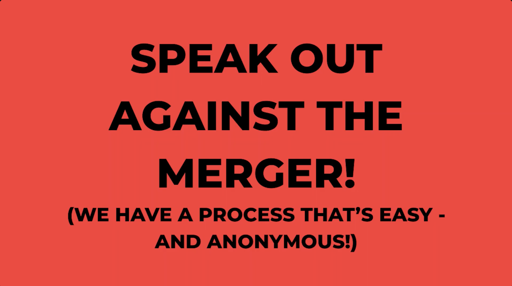 Make Your Voice Heard—Anonymously Oppose the UP-NS Mega-Merger