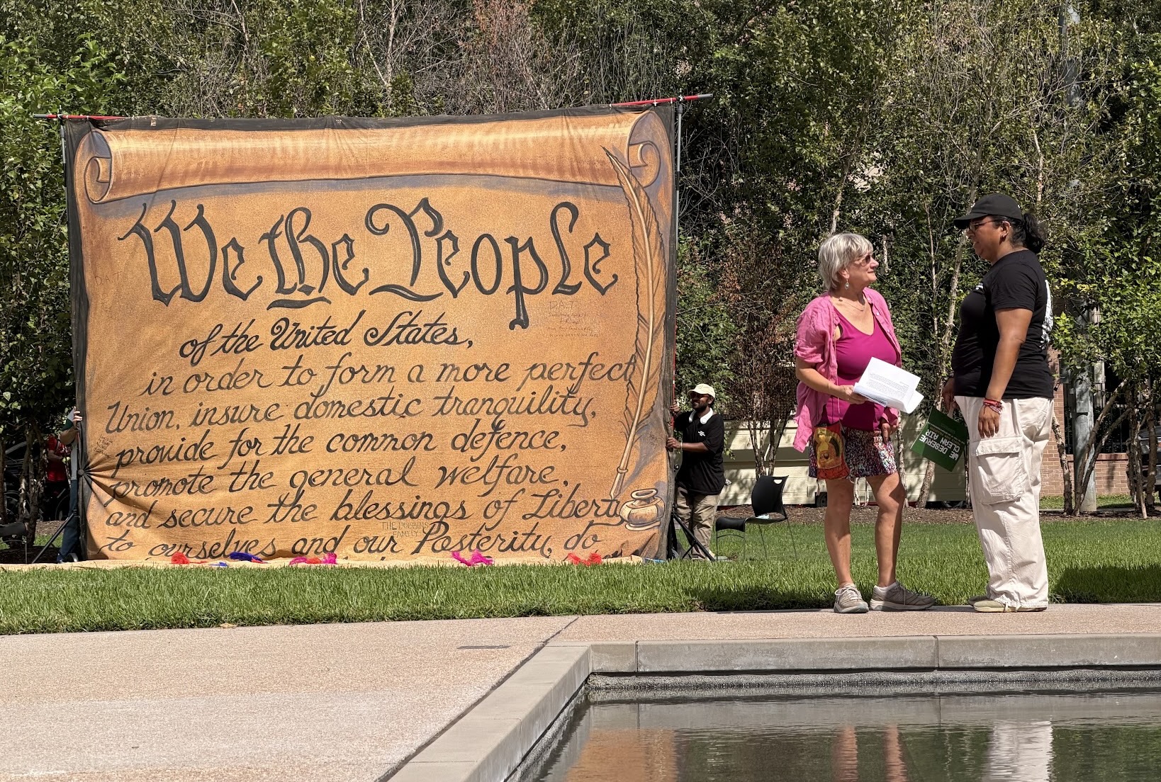 We The People - Rothkco Chapel & FenceLine Watch, Houston, TX
