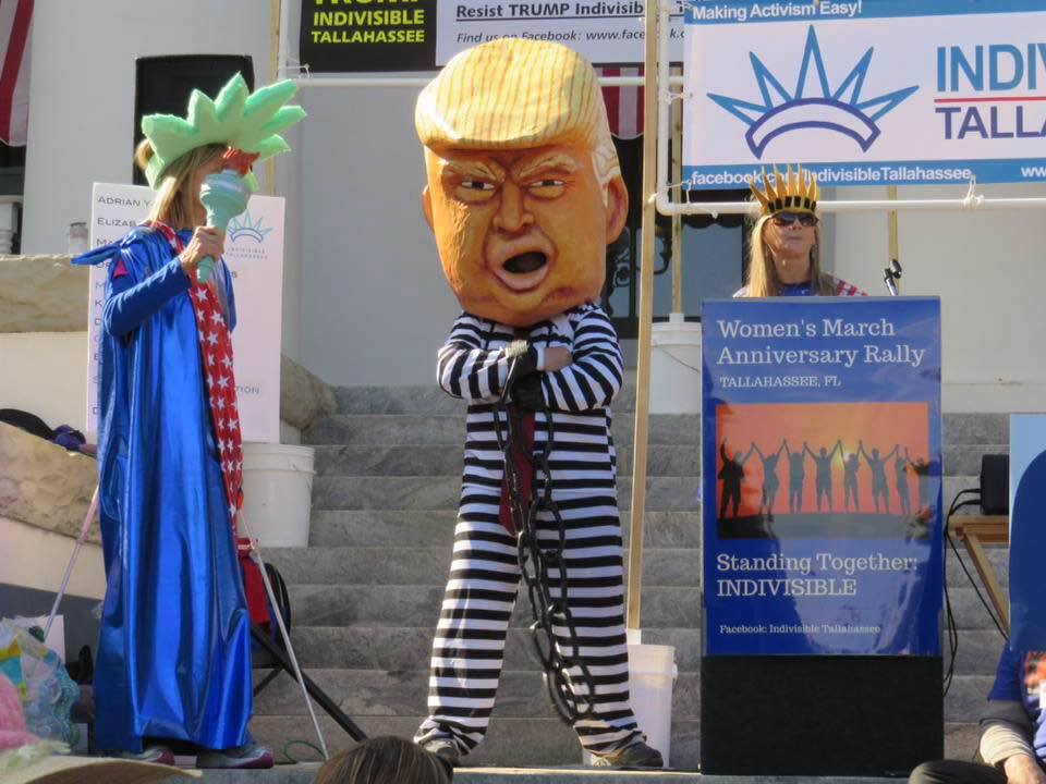 Trump Head at Women's March in Tallahassee