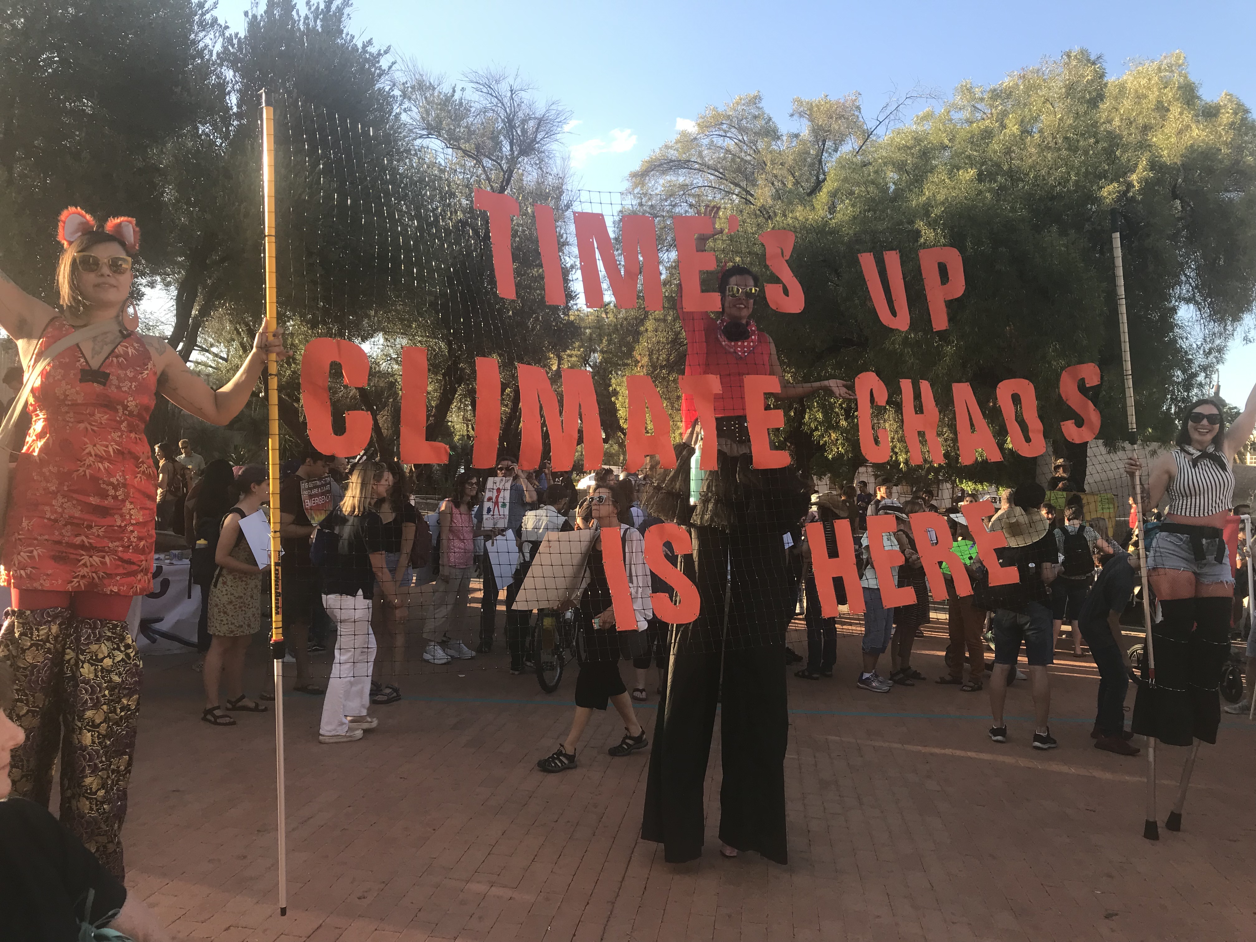 Tucson Deploys Banners for Global Climate Strike