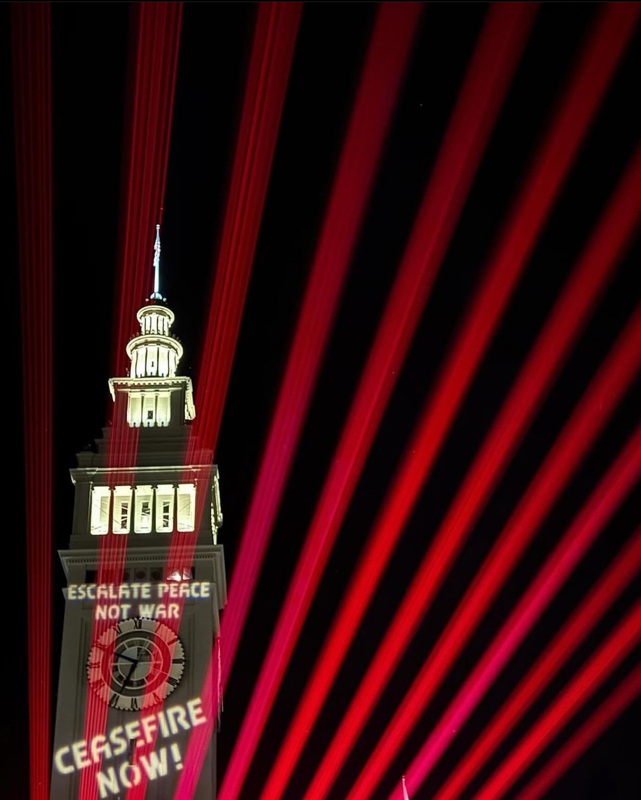 SF Ferry Building Projection