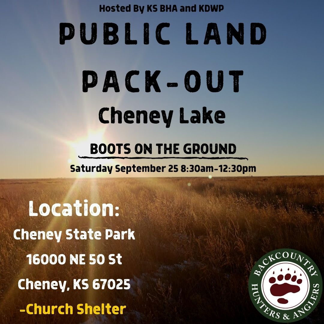 Cheney Lake Pack Out Backcountry Hunters and Anglers