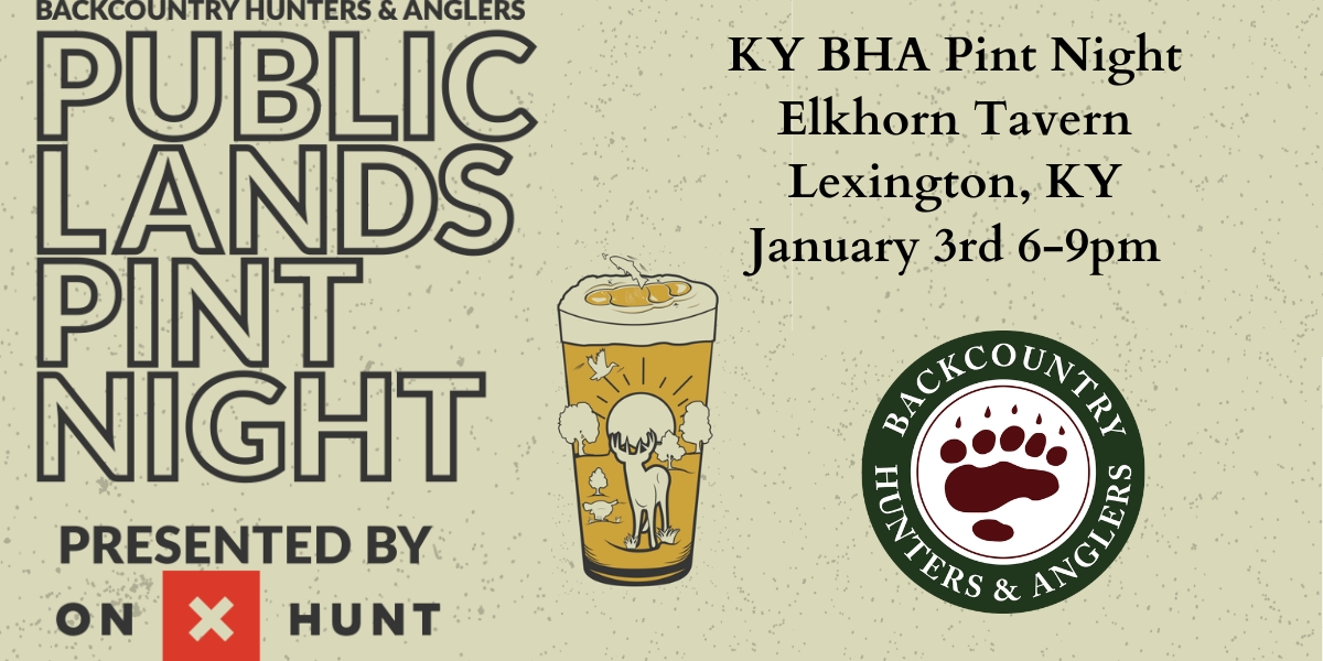 KY BHA January Lexington Pint Night, Nationally Presented by ONX