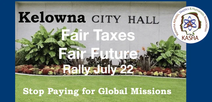 Rally for Fair Taxes in Kelowna