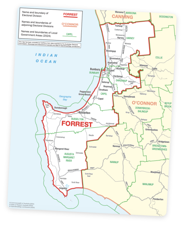 Proud to represent Forrest