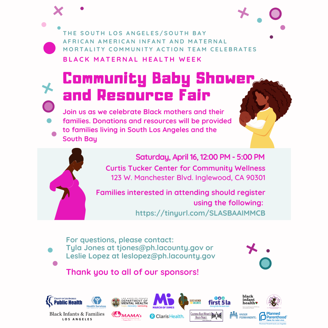 SLASB AAIMM CAT Community Baby Shower and Resource Fair Black Infants
