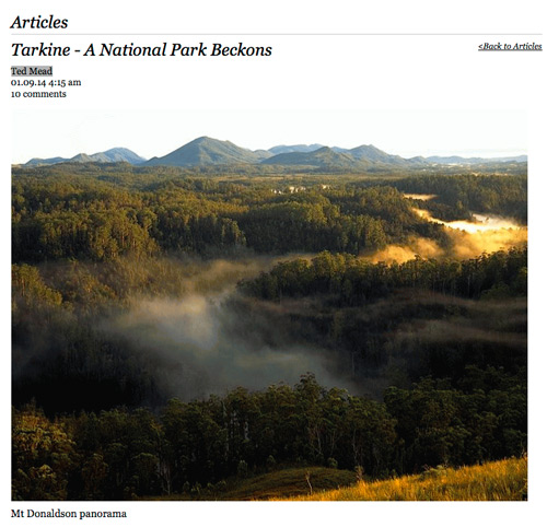 Tarkine - a National Park Beckons