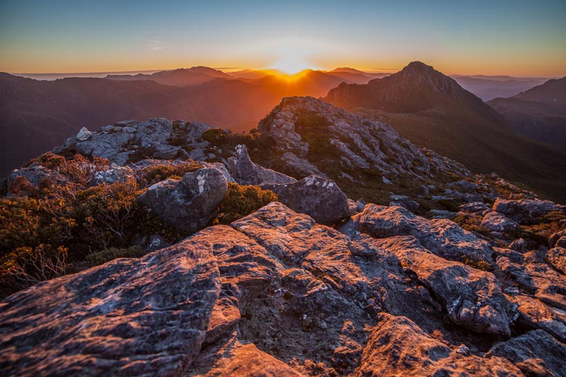 Photo: Frankland Range, Tasmanian Wilderness World Heritage Area, by Dan Broun.