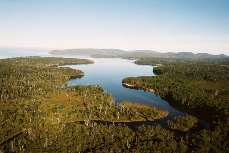 Aerial photograph of northern area of Recherche Bay, 2005