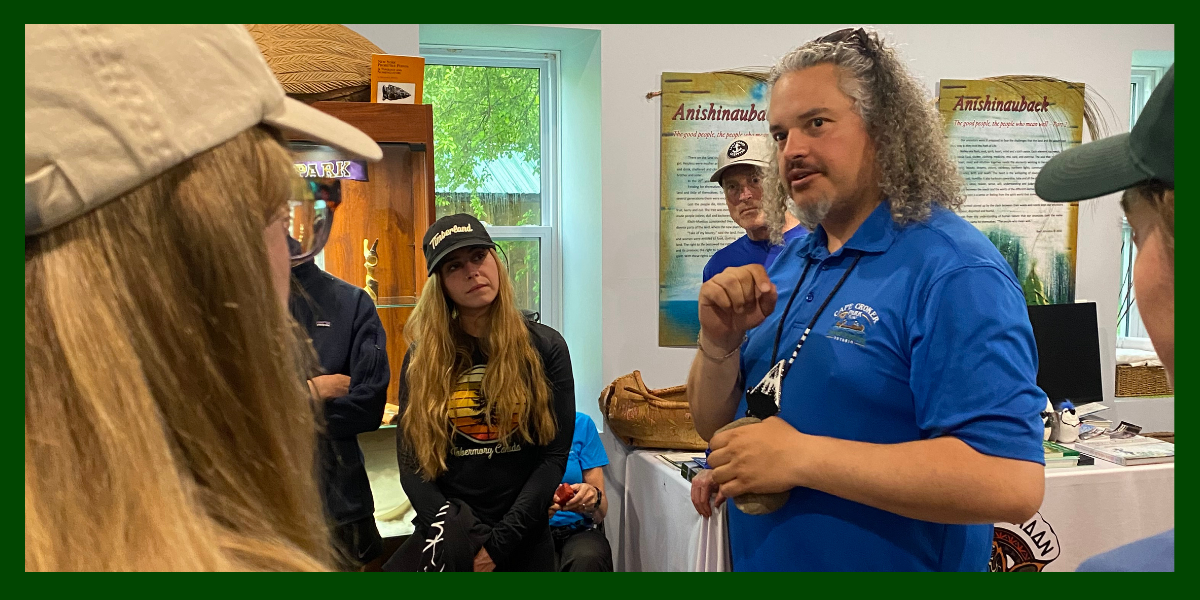 Anishinaabe Cultural Experiences Interpreter at the Cape Croker visitor centre