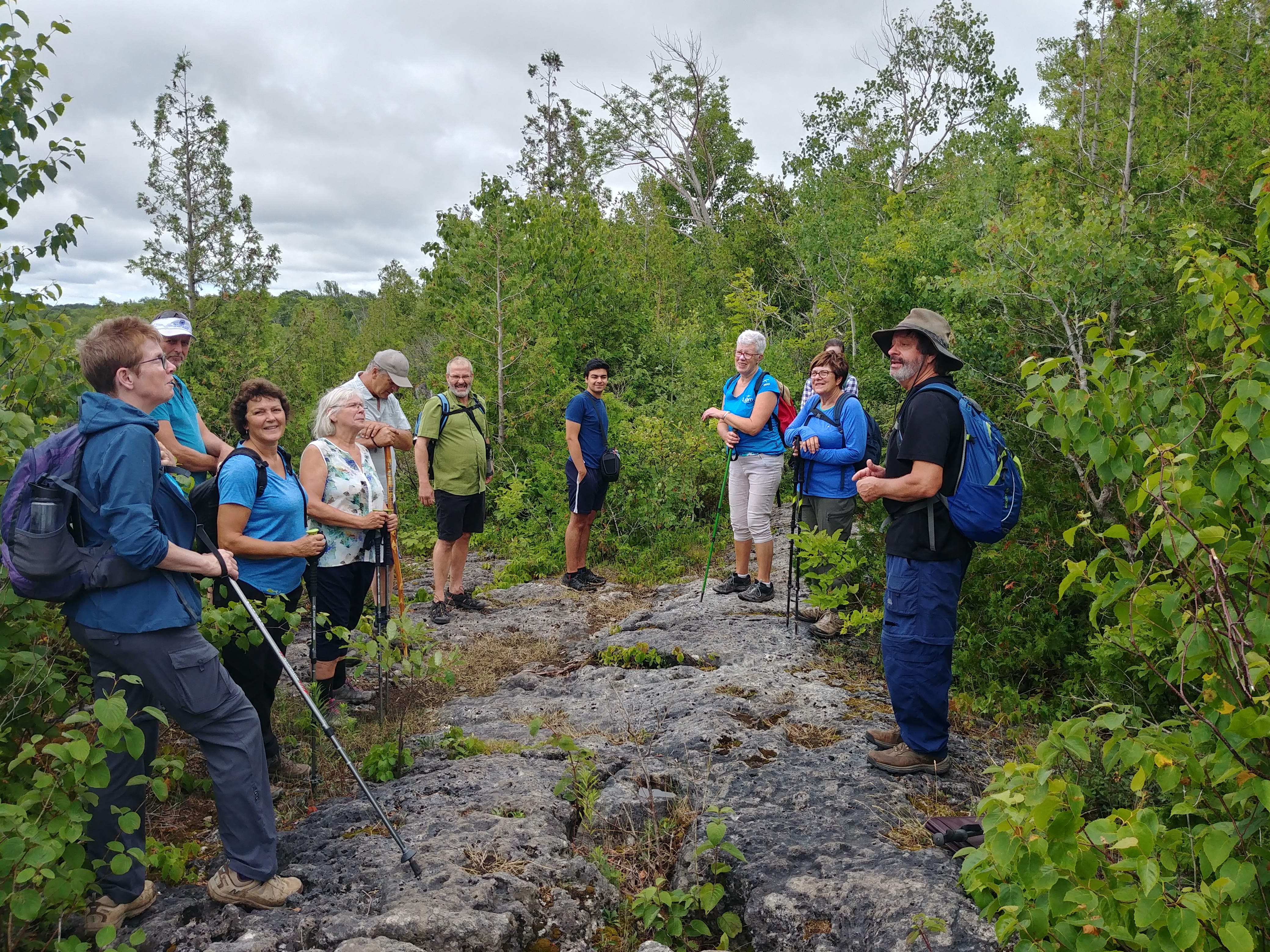 Group of Hikers in the Summer on an EcoAdventures Tour Group of Hikers in the Summer on an EcoAdventures Tour