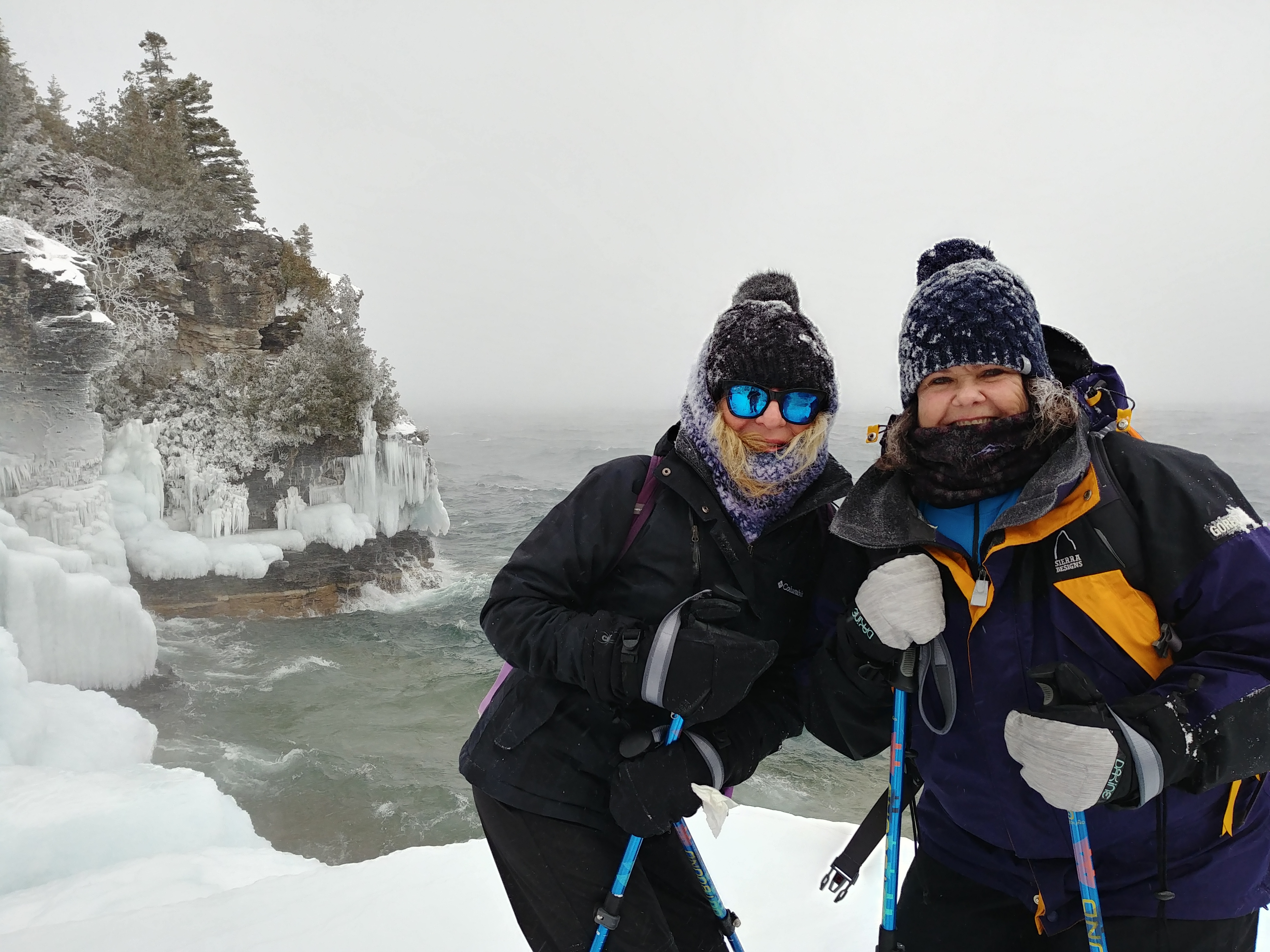 A snowy day for a snowshoe to the Grotto with EcoAdventures