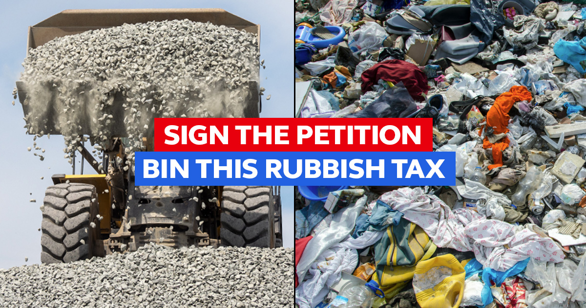 ADD YOUR NAME: Bin This Rubbish Tax